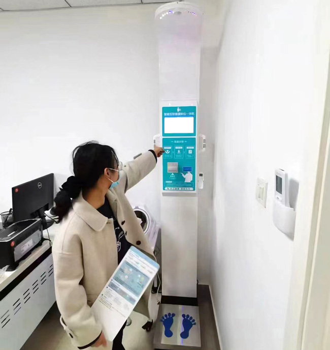 河南省人民醫院SH-10XD智能互聯健康自助體檢一體機案例
